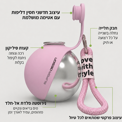 Sippy™ - בקבוק בריאות פרקטי לטיול עם הכלב שלך